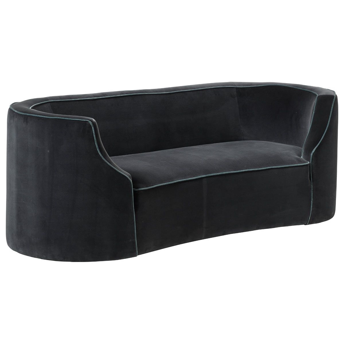 Nell 2.5-Seater Sofa - Charcoal/Air Force Blue