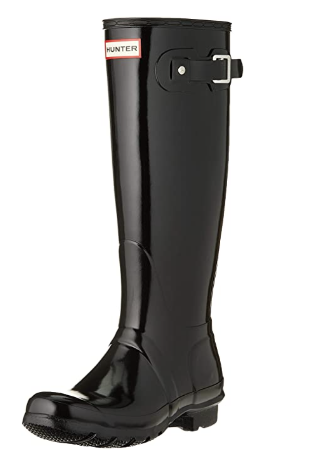 Original Tall Rain Boot, Black Gloss 