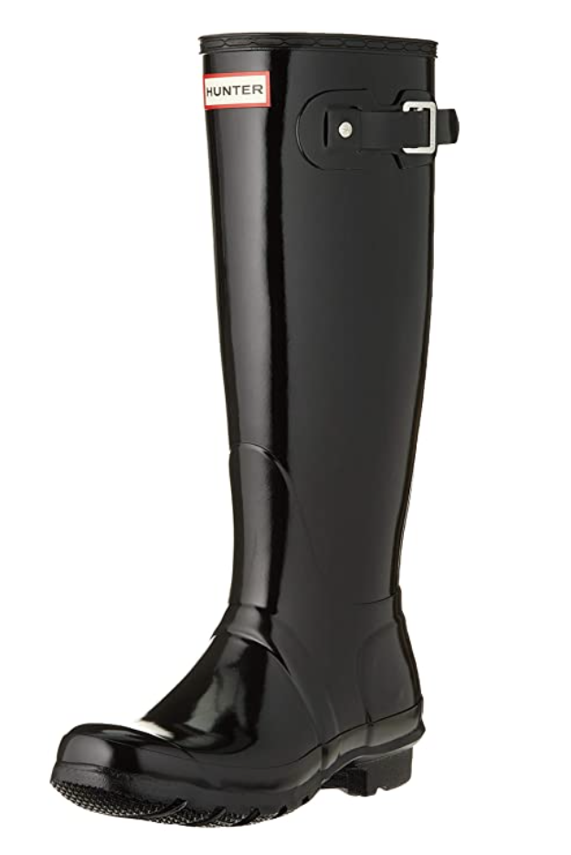 Original Tall Rain Boot, Black Gloss 