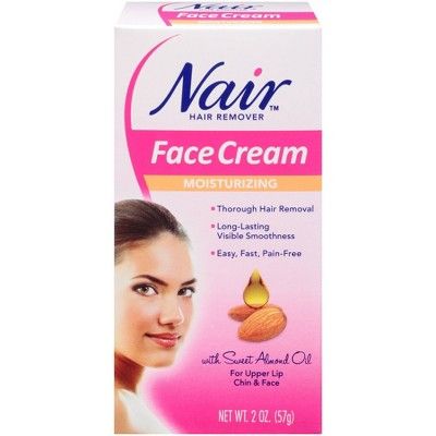 Nair Hair Remover Moisturizing Face Cream with Sweet Almond Oil