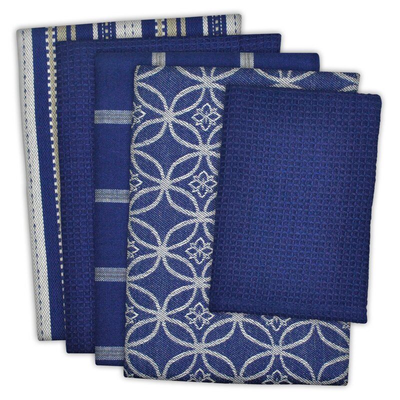Onam Kitchen Towels - Blue  Navy Modern Towels Handmade in India – The  Citizenry