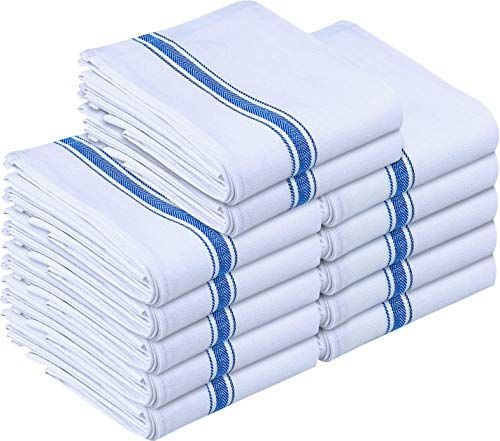 and Hard Surfaces Kitchen curls Cotton Tea Towel Pack of 5 Kitchen Towels Dish Drying Soft and Absorbent Hand Towels for Kitchen Cleaning 100% Cotton 45 x 65 cm Large Dish cloths and Towels. 