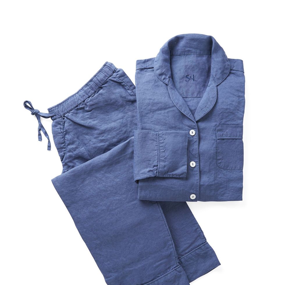 Linen Pajama Set With Pockets, Linen Suit Set, Plus Size Linen Set