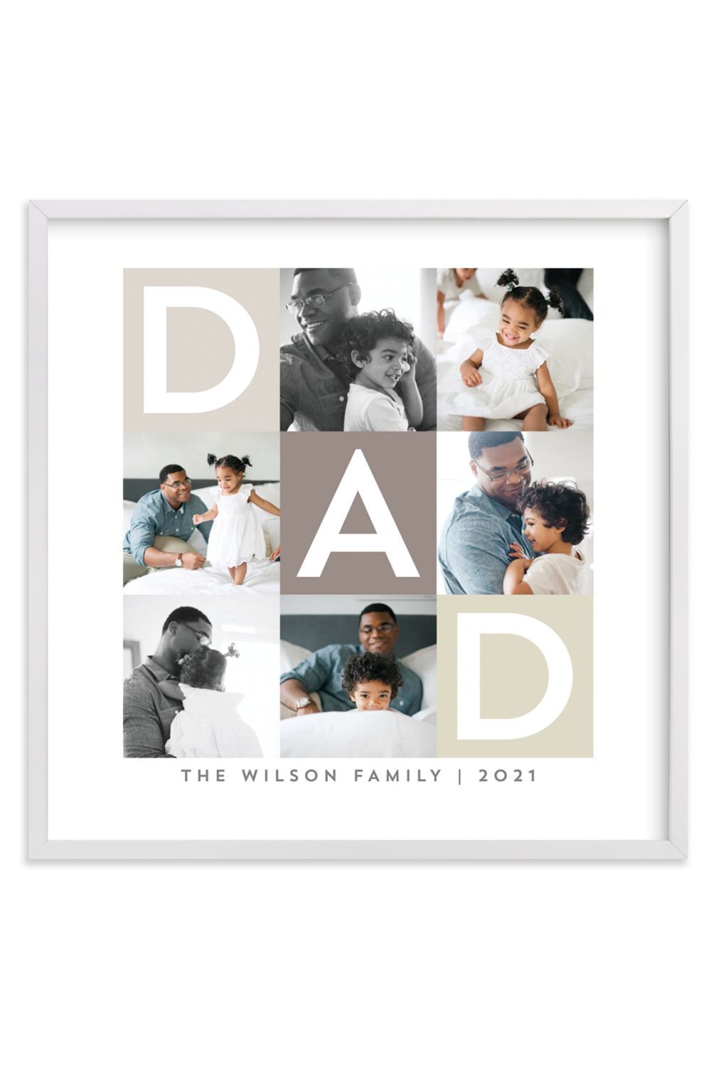 Daddy Photo Collage Gift  Father's Day  Birthday  Gift for dad  Gift for him  new dad  Personalised