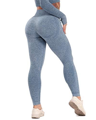 Seamless Leggings Womens High Waist Sport Pants Yoga Workout Stretch Trousers UK 