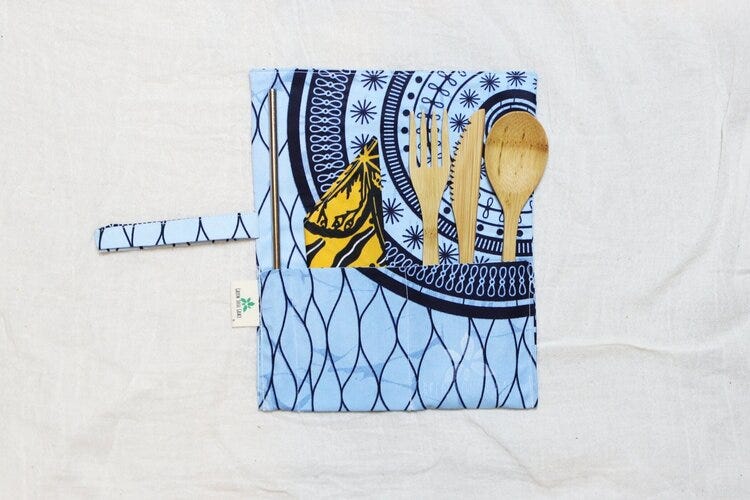 Reusable Bamboo Cutlery Set