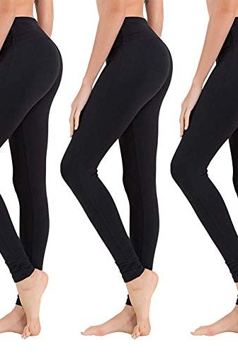 Syrinx 3 Pack Women's Printed Leggings - High Waisted Soft Slim Tummy –