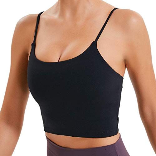  XJYIOEWT Women's Padded Sports Bra Perforated High Intensity  Tank Top Women Bras Push up (Black, S) : Clothing, Shoes & Jewelry