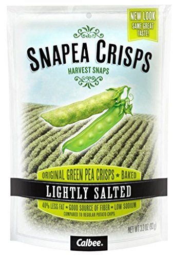 Harvest Snaps Green Pea Snack Crisps - 90g (12/case) | Original Baked Flavored Crisps | Non-GMO, Gluten-Free