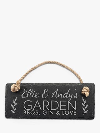 Treat Republic Personalised Slate Hanging Sign