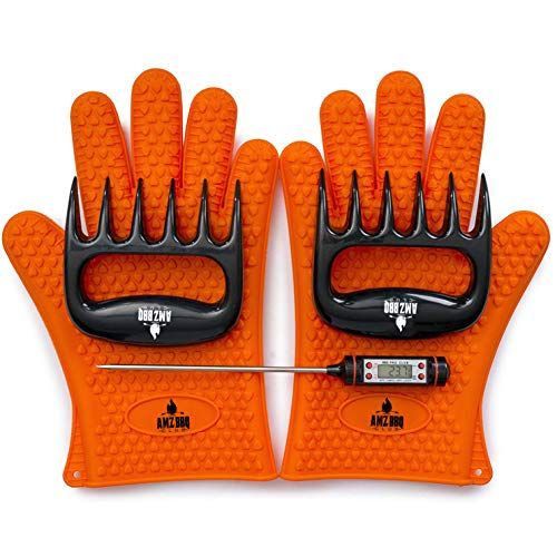 BBQ Gloves and Digital Instant Read Thermometer