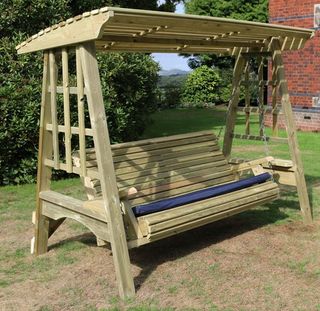 Antoinette wooden three-seater garden swing - 2.3 m