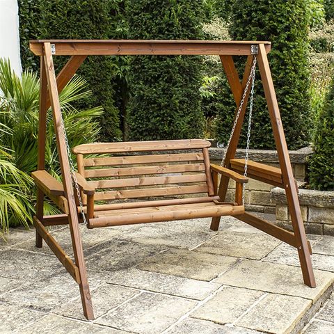 Best Garden Swing Chairs For Summer 2021, Wooden Outdoor Swing Chair