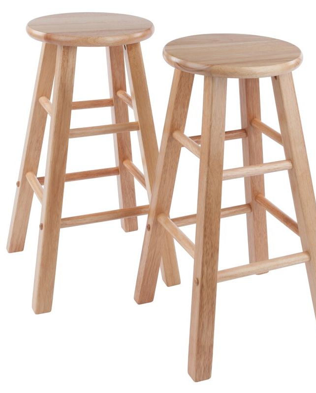 Evelino Solid Wood Counter and Bar Stool
