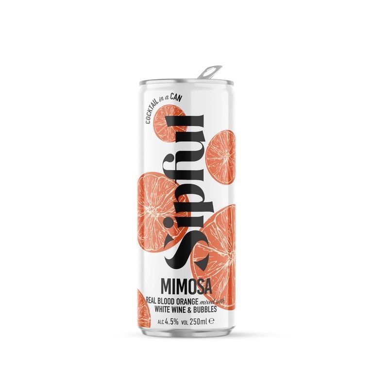 Sipful Blood Orange Mimosa 4.5% ABV, £33.95 for 12 x 250ml
