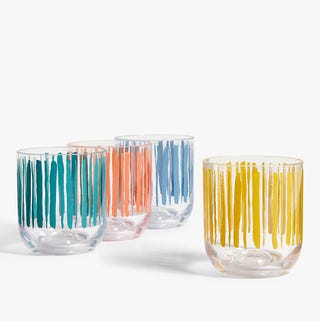 John Lewis & Partners Striped Plastic Tumblers, Set of 4 John Lewis & Partners Striped Plastic Tumblers, Set of 4