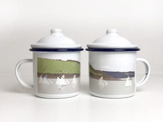  Sailing Boat Enamel Mug