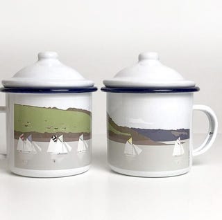 Sailing Boat Enamel Mug Sailing Boat Enamel Mug
