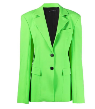 Green Double-Faced Wool Blazer