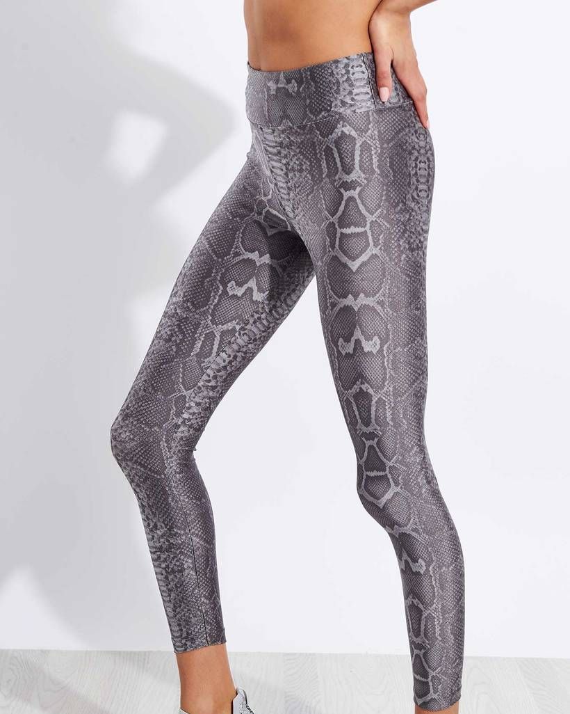Activewear Super High Waisted Yoga Pants Snake Print with Tummy