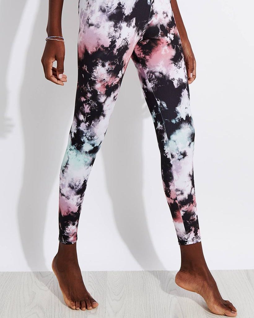 High Waisted Midi Printed Gym Legging