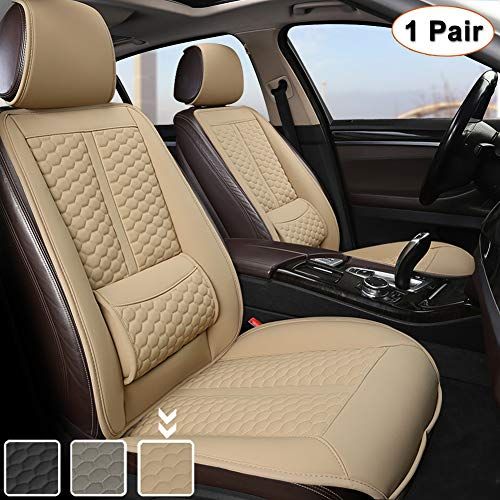 Waterproof Car Seat Protectors and Workshop saver by GloryTec Universal car seat cover for every front Seat High-quality seat covers made of imitation Leather Premium Car Seat Covers 