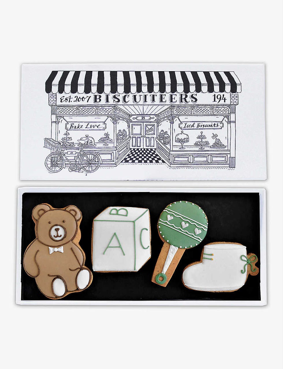 BISCUITEERS New Baby letterbox biscuits 
