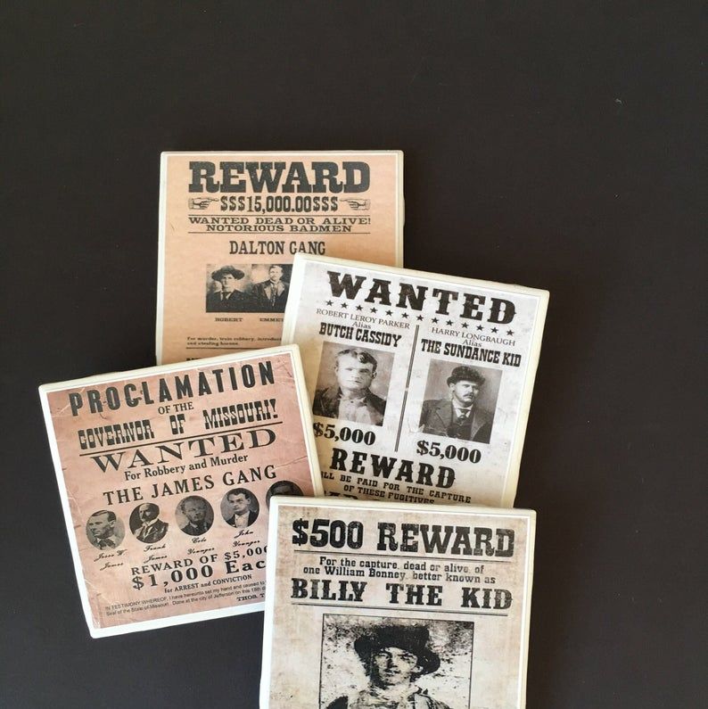 'Cowboy Wanted' Coasters