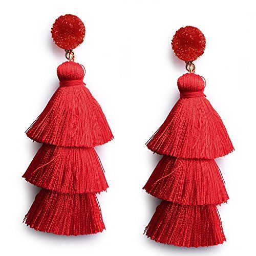 J crew tiered deals tassel earrings