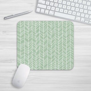 Green Tribal Arrows Arrowheads Mouse Mat Green Tribal Arrows Arrowheads Mouse Mat