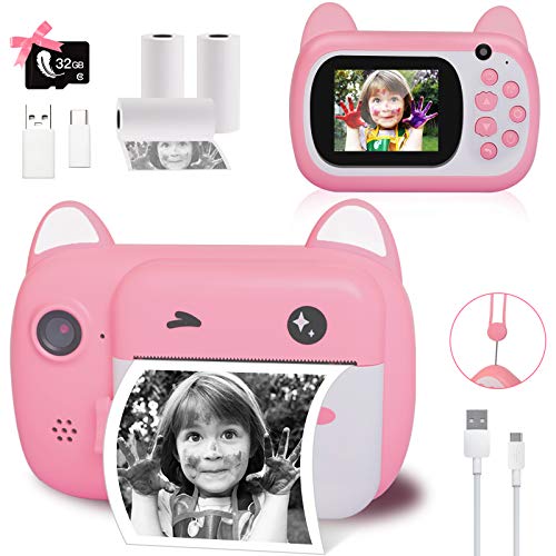 LByzHan Instant Print Kids Camera 