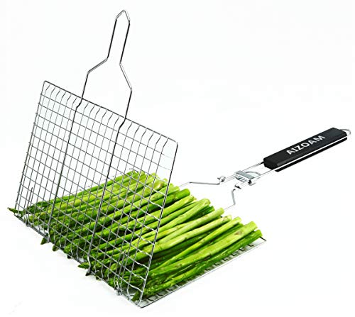 AIZOAM Stainless Steel BBQ Grilling Basket 