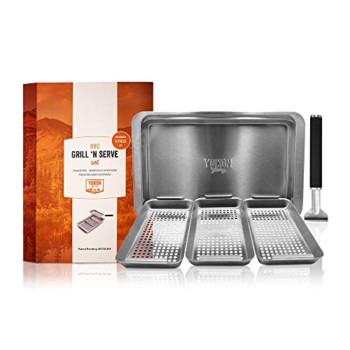 Yukon Glory Grill 'n' Serve BBQ Basket Set