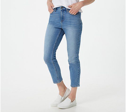 Regular Cropped Straight Leg Jeans