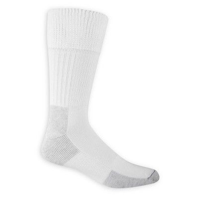 Diabetic Crew Socks for Women 3-Pack White Comfort Socks for Diabetics size 5-9