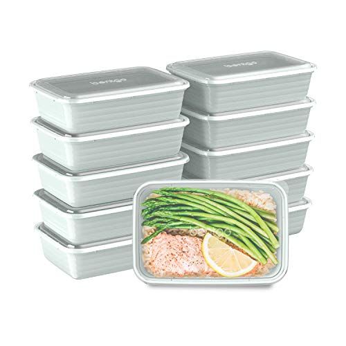 Bentgo Prep 1-Compartment Containers with Lids, 10 Count