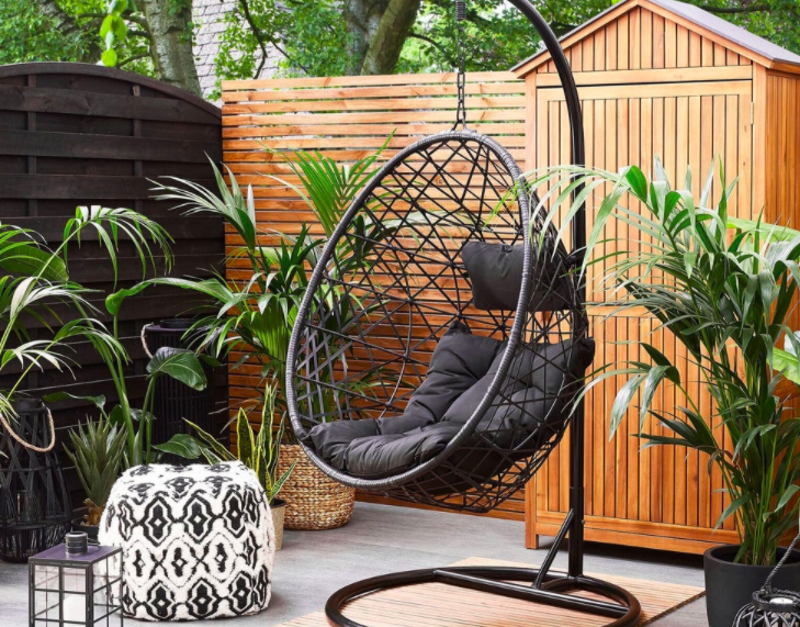 egg chair garden ideas