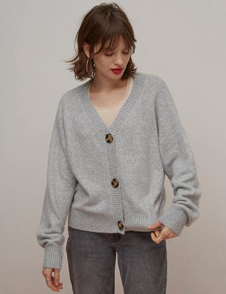 Nobody's Child V-Neck Button Front Cardigan