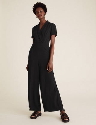 M&S Collection Crepe Wrap Jumpsuit