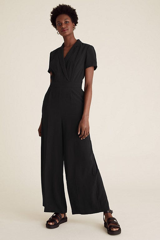 M&S Collection Crepe Wrap Jumpsuit