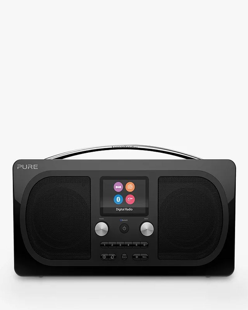 Pure Evoke H6 DAB/DAB+/FM Stereo Bluetooth Radio, Prestige Edition, Black