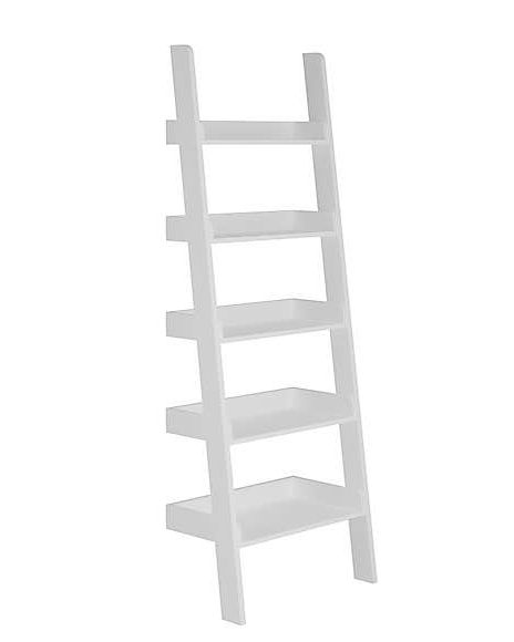 Lynton White Ladder Bookcase