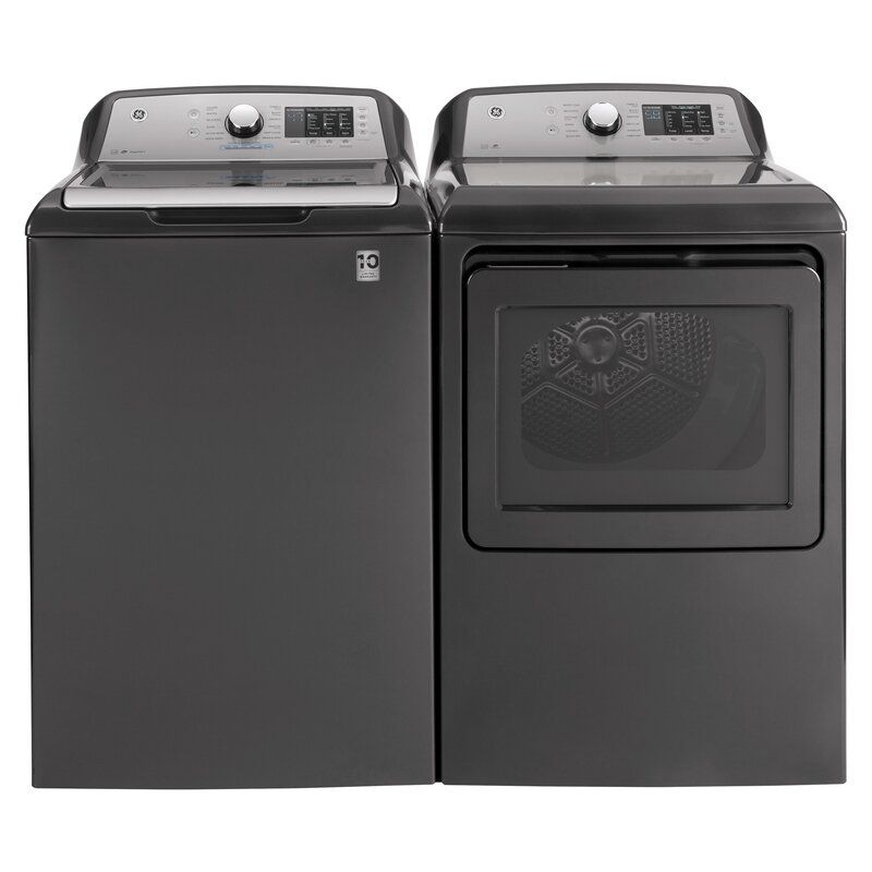 GE Appliances 4.6-Cubic-Foot Top-Load Washer and 7.4-Cubic-Foot Electric Dryer