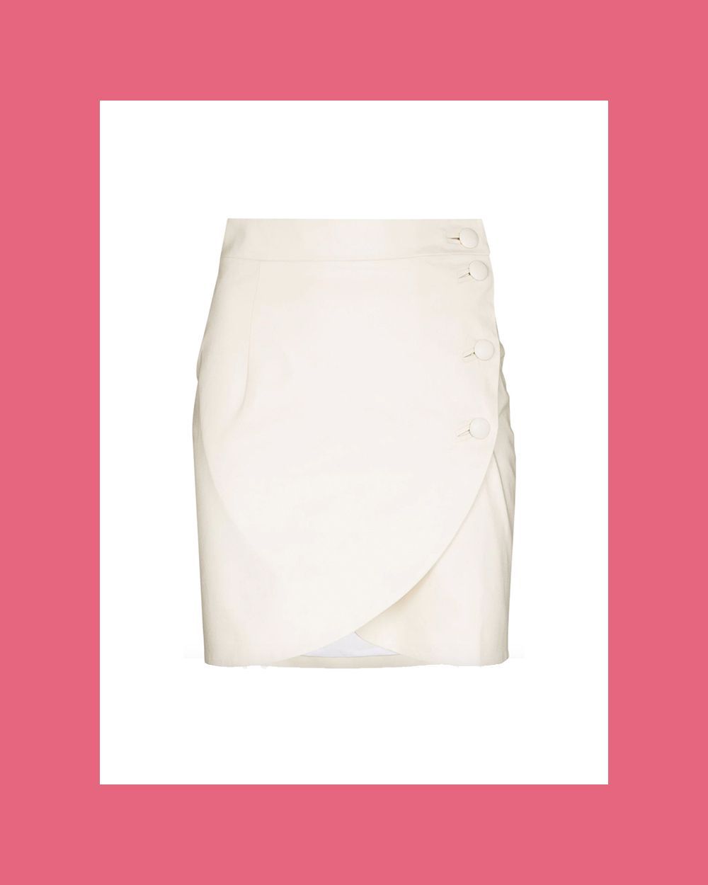 Button-Up Tulip Mini Skirt
