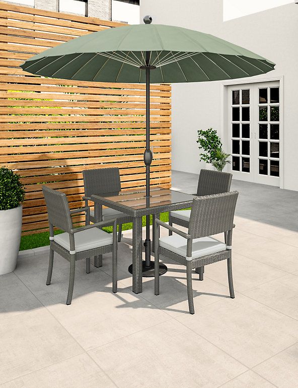 Wooden Parasol 2M Garden Patio Dining Table Umbrella Outdoor Furniture Sun Shade 