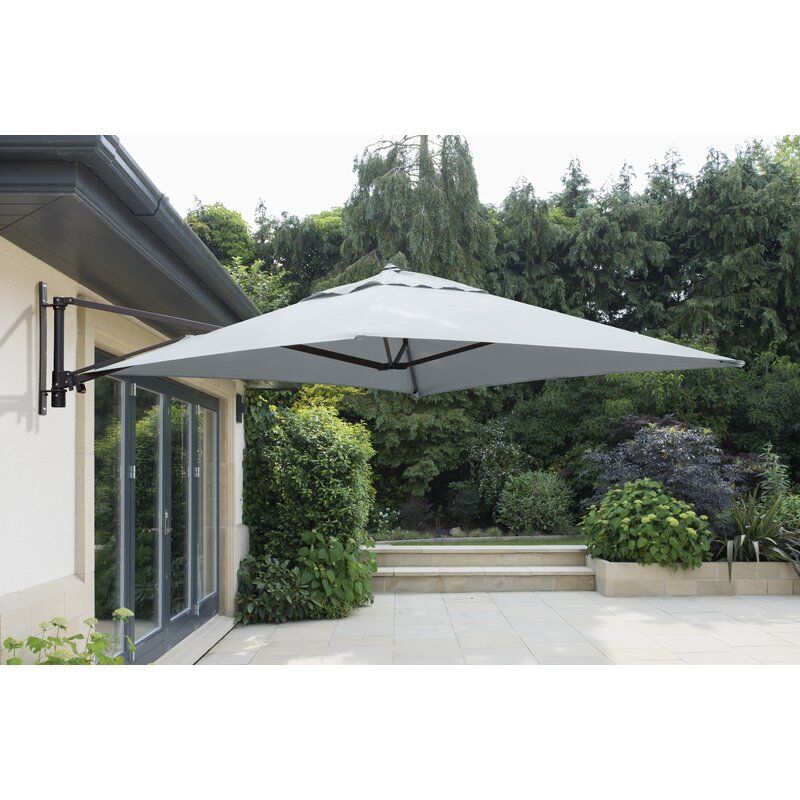 2m 2.7m Parasol Outdoor Garden Patio Umbrella Lightweight Crank Tilt Sunshade 