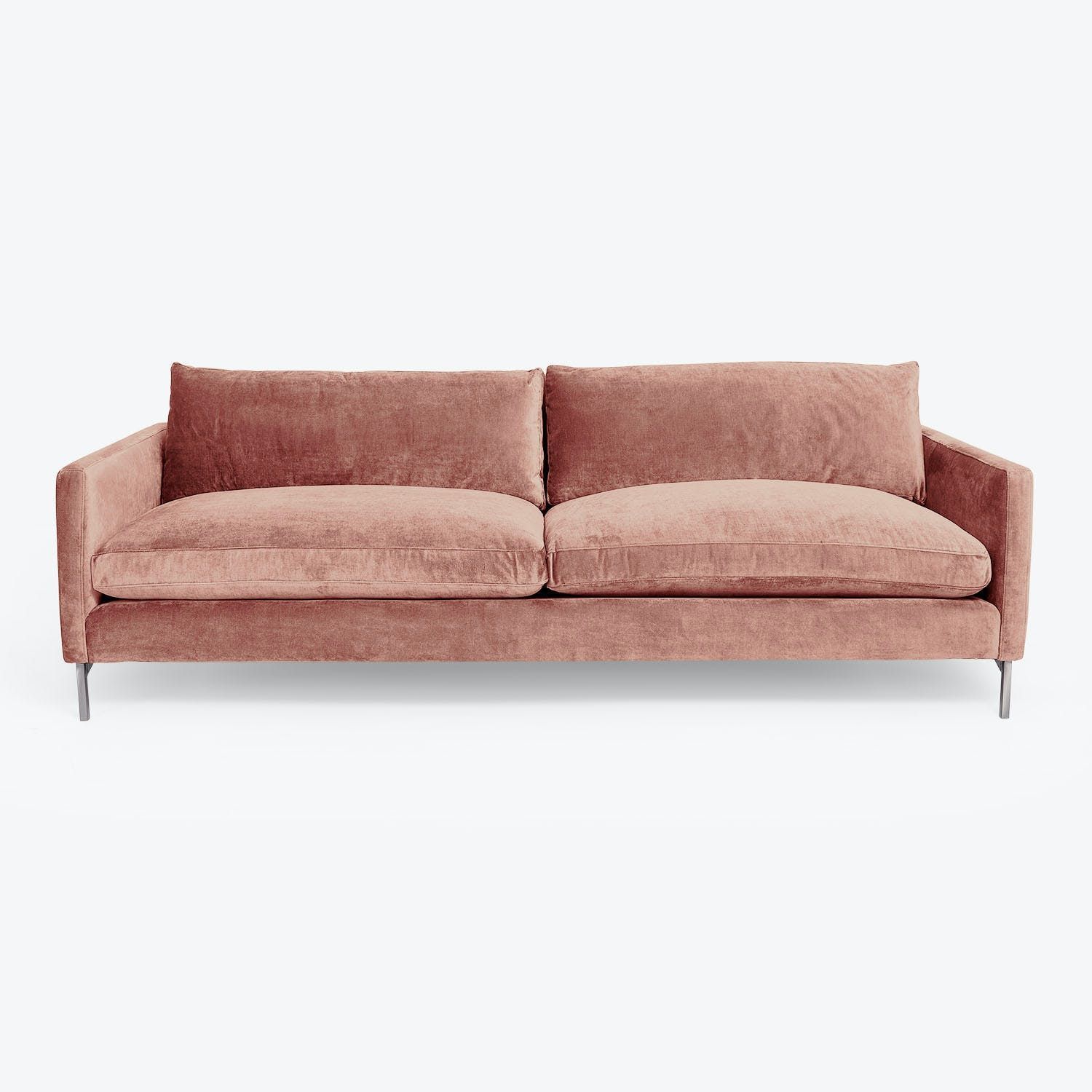 comfortable velvet couch