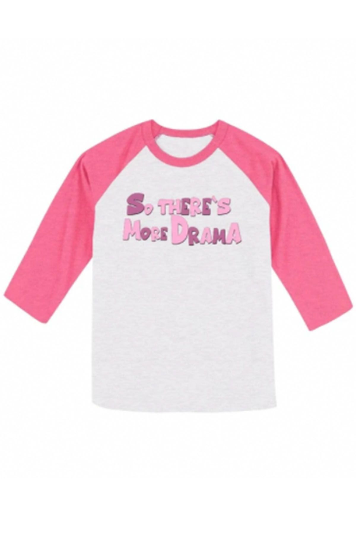 Mads Lewis: 'More Drama' Pink Baseball Shirt