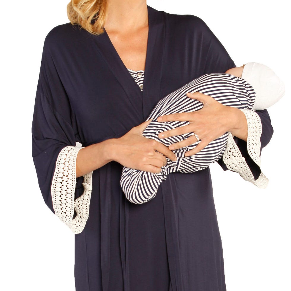 Nursing Dress, Robe & Baby Blanket Set Nursing Dress, Robe & Baby Blanket Set