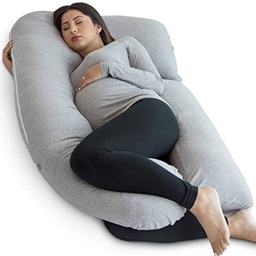 PharMeDoc Pregnancy Pillow, Grey U-Shape